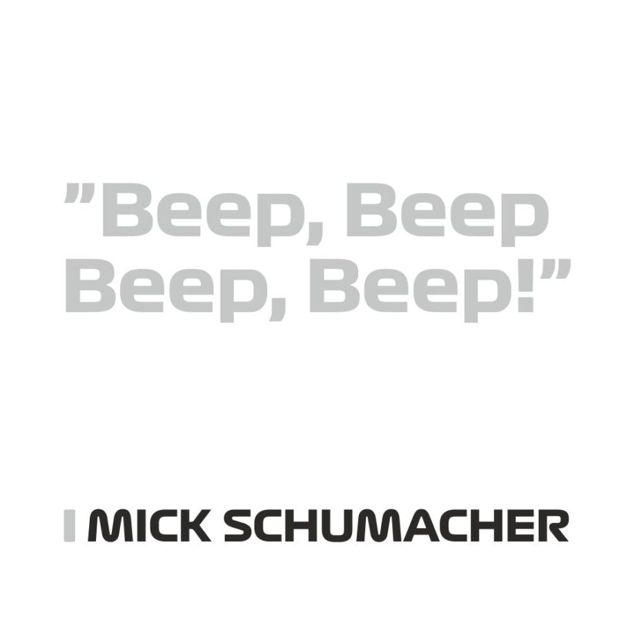 Mick Schumacher - Kubek z napisem "Beep, Beep, Beep!"