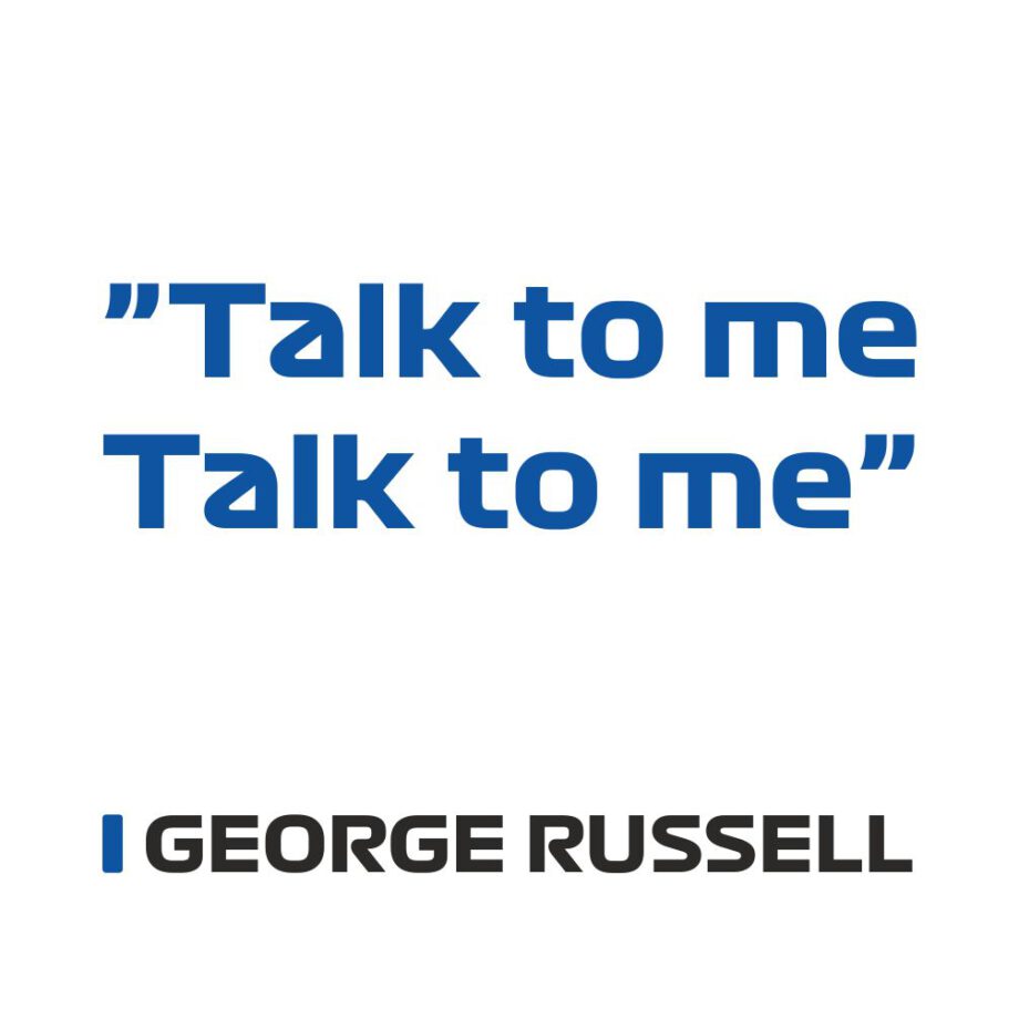 George Russel - Kubek z napisem "Talk to me"