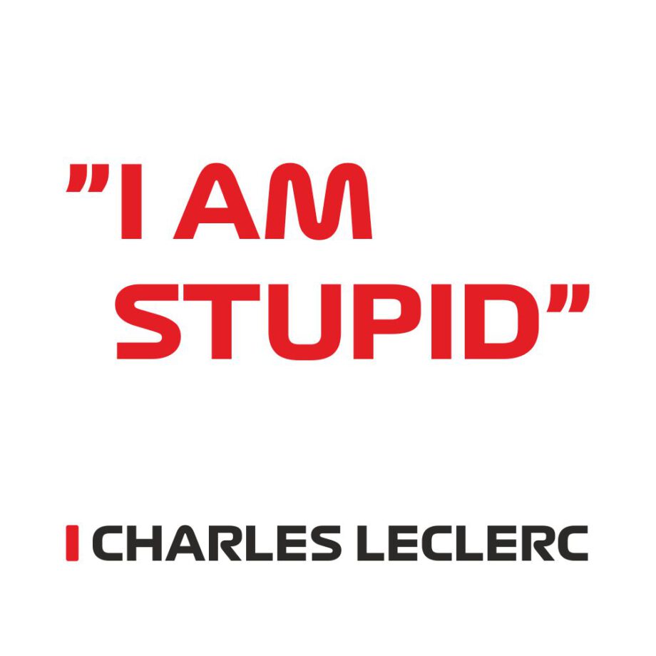 Charles Leclerc - Kubek z napisem "I'm Stupid"