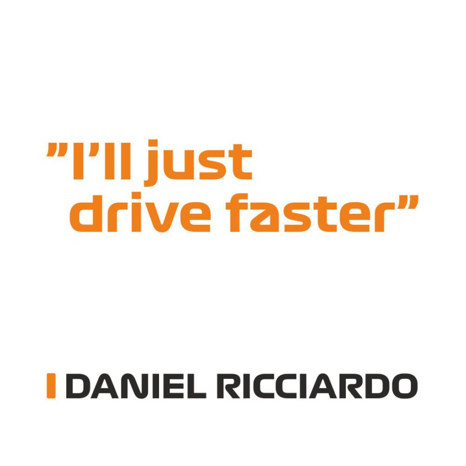 Daniel Ricciardo - Kubek z napisem "I'll just drive faster"