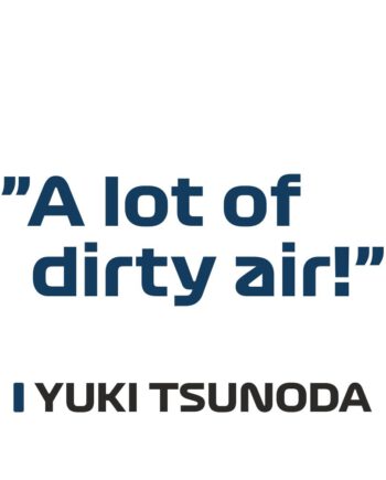 Yuki Tsunoda - Kubek z napisem "A lot of dirty air"