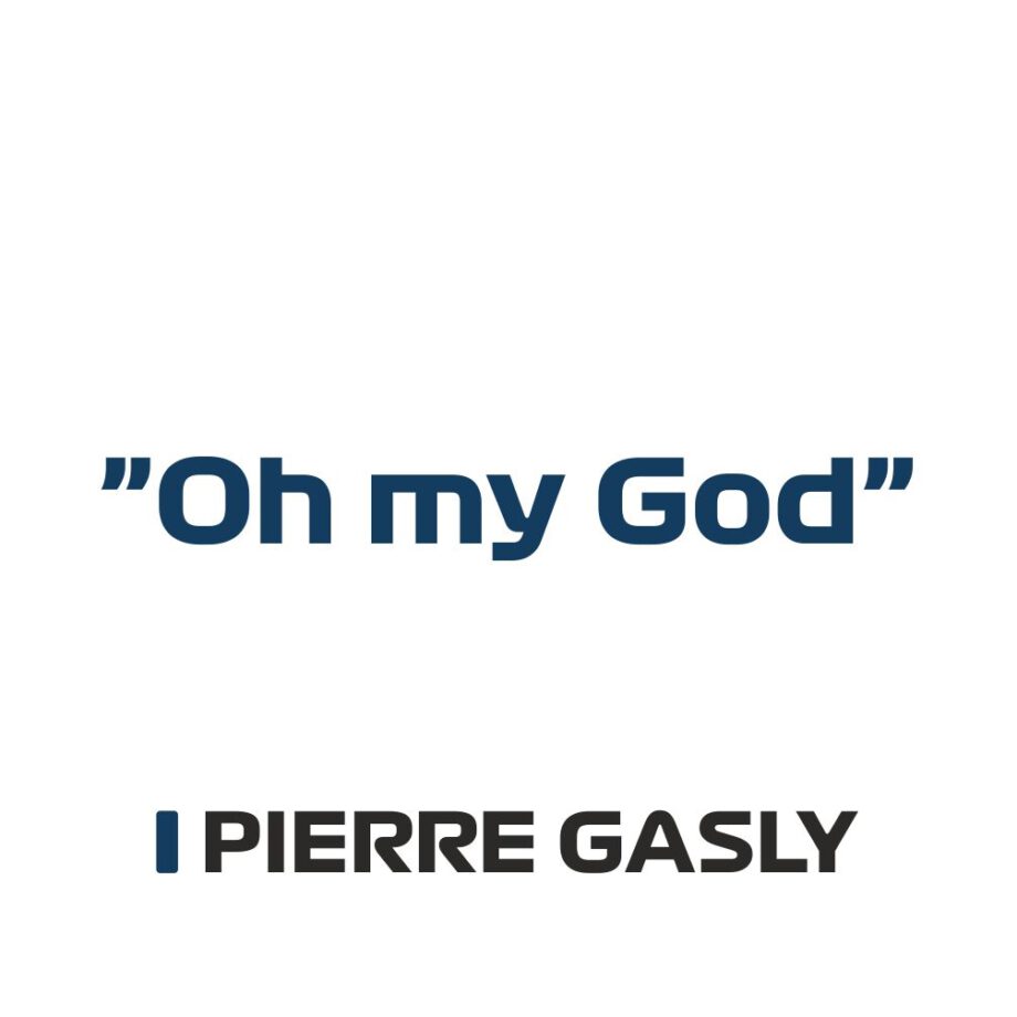 Pierre Gasly - Kubek z napisem "Oh my god"