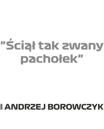 Andrzej Borowczyk - Kubek z napisem "Ściął tak zwany pachołek"