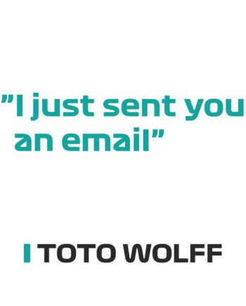 Toto Wolff - Kubek z napisem "I just sent you an email"