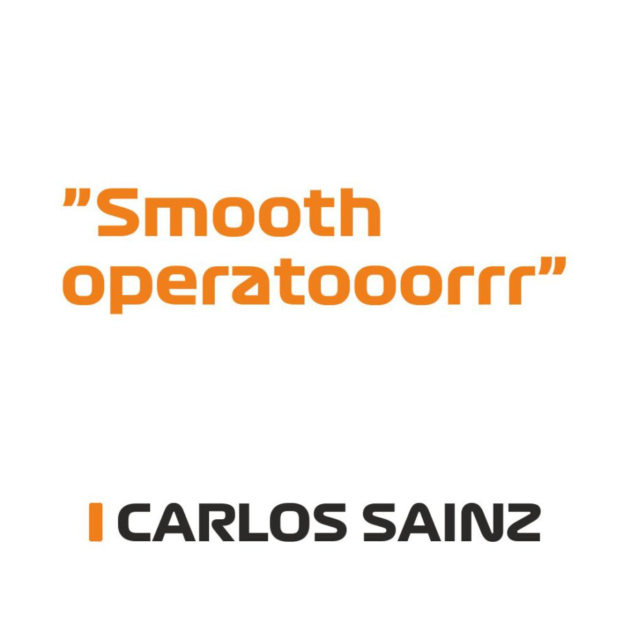 Carlos Sainz - Kubek z napisem "Smooth operatooorrr"