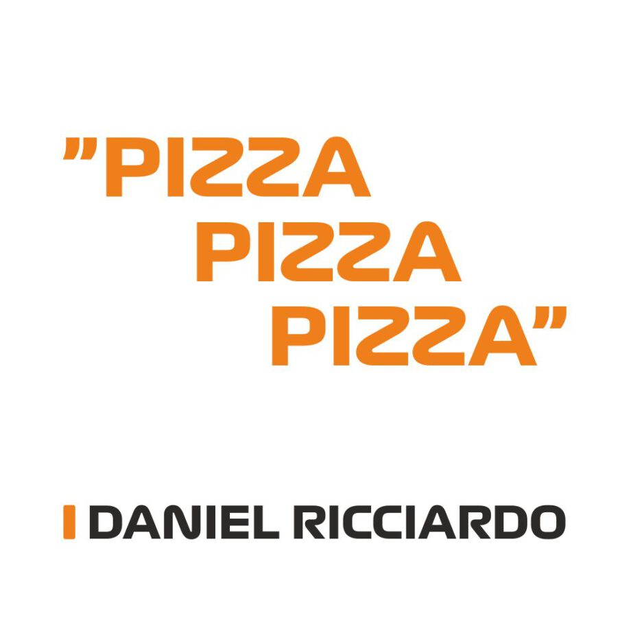 Daniel Ricciardo - Kubek z napisem "PIZZA, PIZZA, PIZZA"