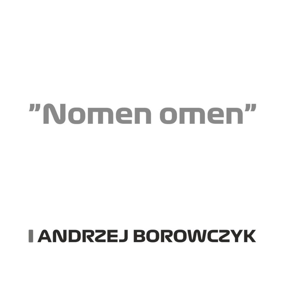 Andrzej Borowczyk - Kubek z napisem "Nomen omen