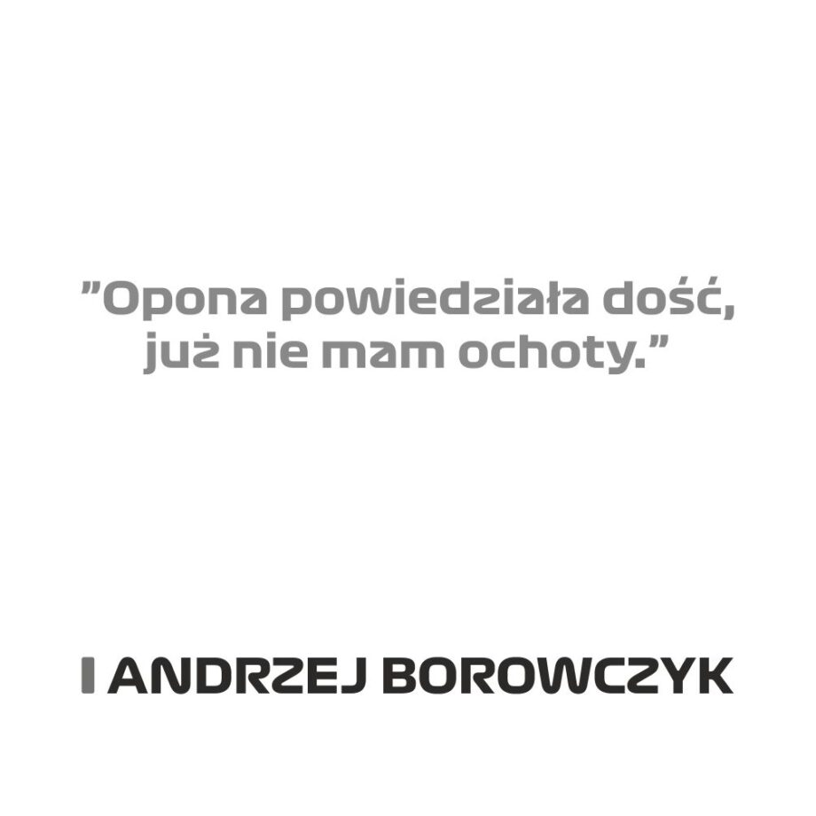 Andrzej Borowczyk - Kubek z napisem "Opona powiedziała dosyć..."