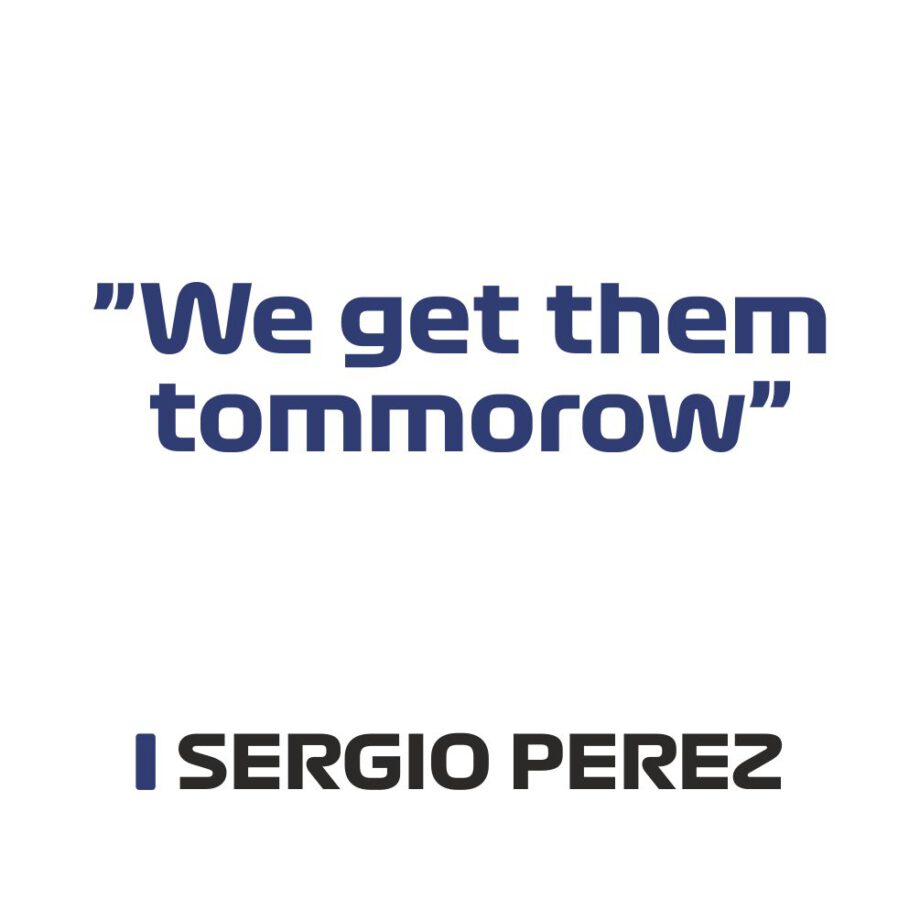 Sergio Perez - Kubek z napisem "We get them tommorow"