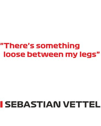 Sebastian Vettel - Kubek z napisem "There's something loose..."