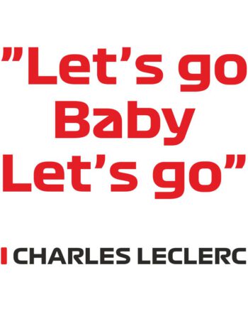 Charles Leclerc - Kubek z napisem "Let's go Baby"