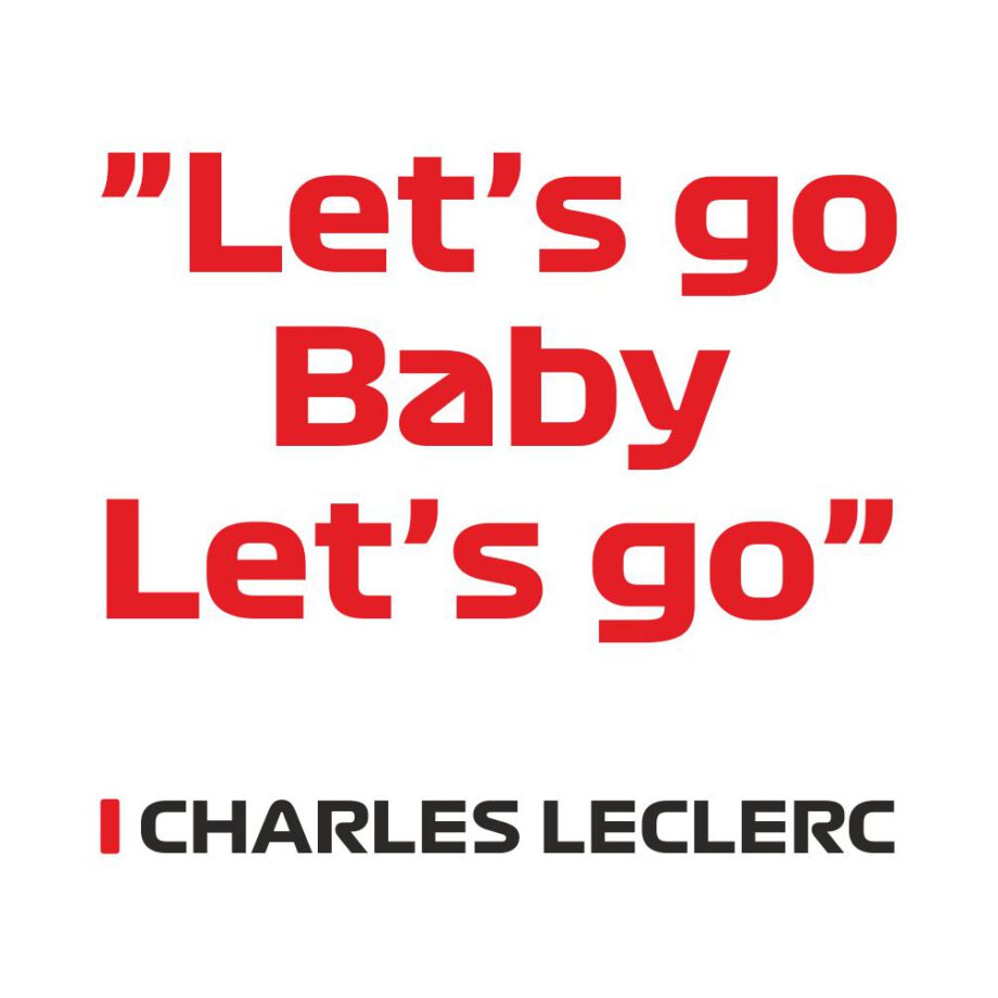Charles Leclerc - Kubek z napisem "Let's go Baby"
