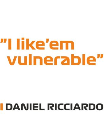 Daniel Ricciardo - Kubek z napisem "I'm lik'em vulnerable"
