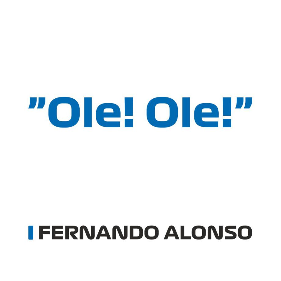 Fernando Alonso - Kubek z napisem "Ole! Ole!