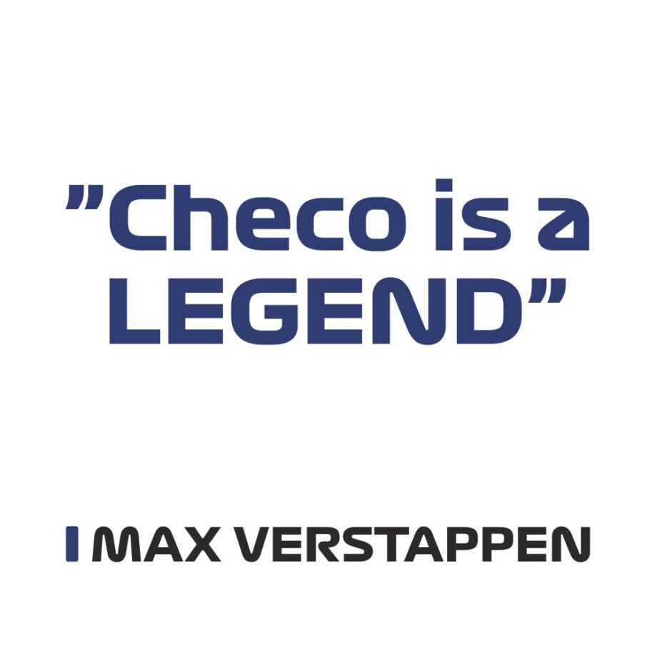 Max Verstappen - Kubek z napisem "Checo is a legend"