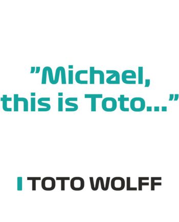 Toto Wolff- Kubek z napisem "Michael, this is toto"