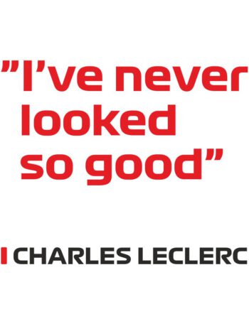 Charles Leclerc - Kubek z napisem "I've never looked so good"