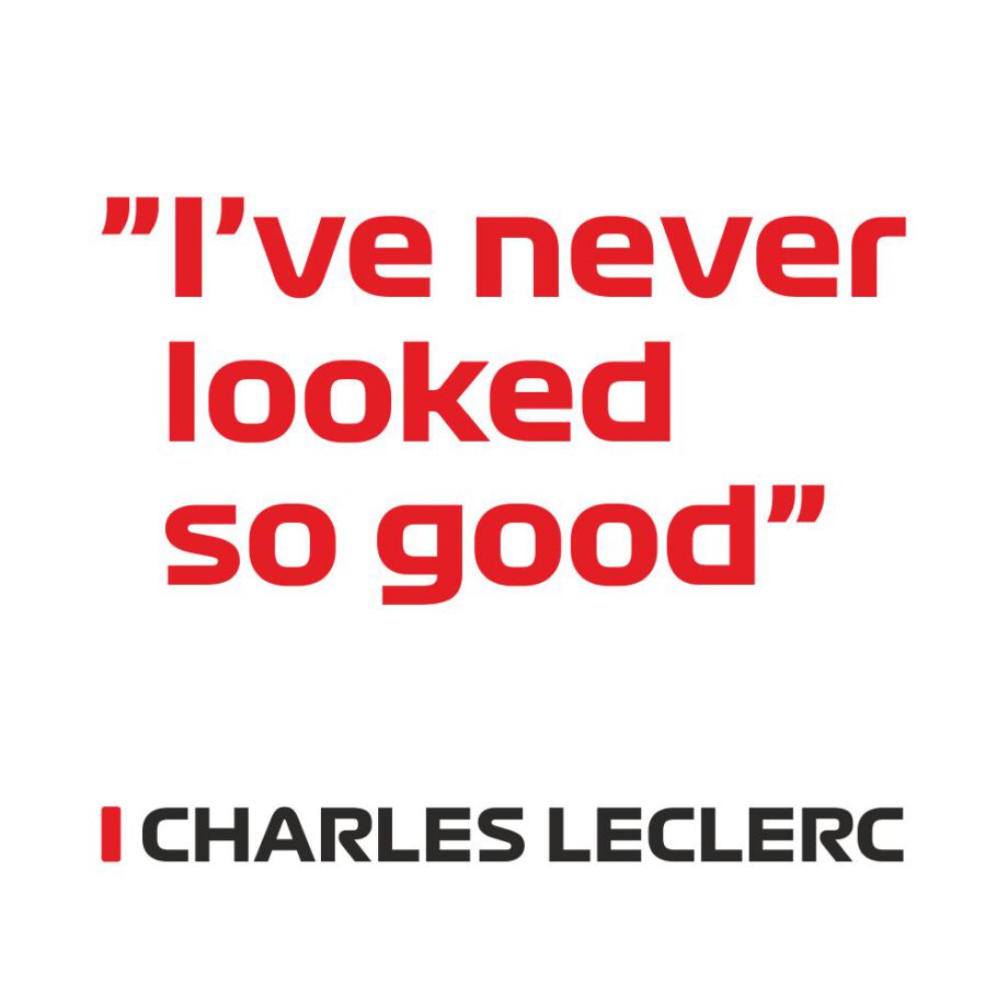 Charles Leclerc - Kubek z napisem "I've never looked so good"