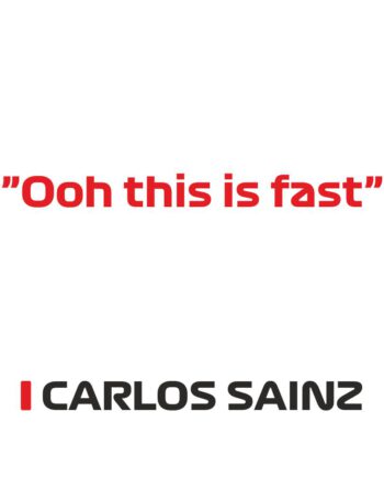 Carlos Sainz - Kubek z napisem "Ooh this is fast"