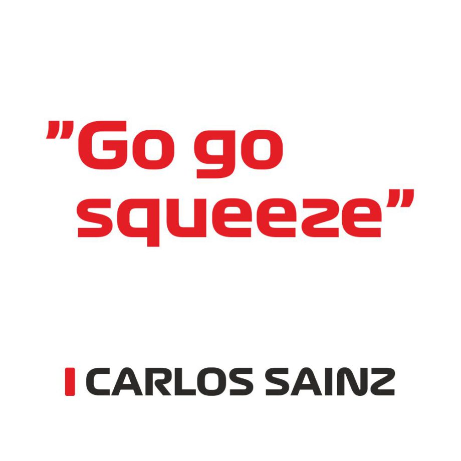 Carlos Sainz - Kubek z napisem "Go squeeze"