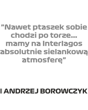 Andrzej Borowczyk - Kubek z napisem "Nawet Ptaszek sobie chodzi po torze..."