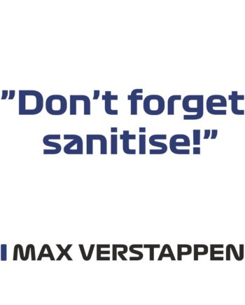 Max Verstappen - Kubek z napisem "Don't forget sanitise!"