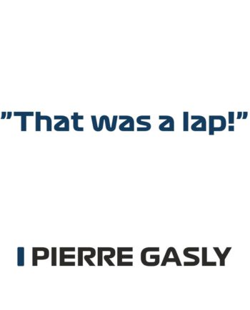 Pierre Gasly - Kubek z napisem "That was a lap!"