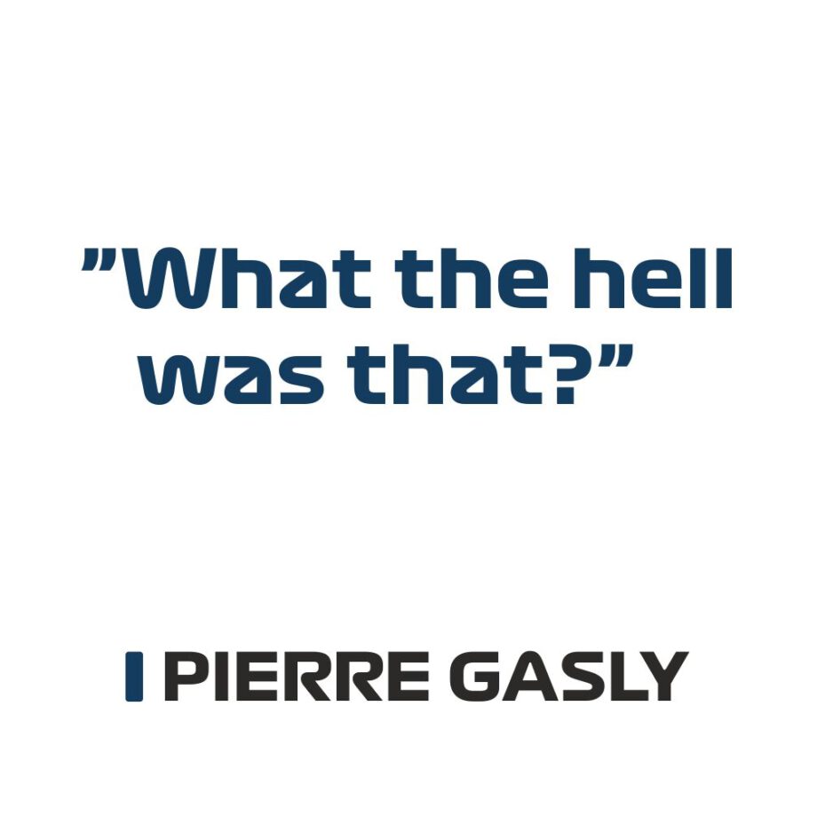 Pierre Gasly - Kubek z napisem "What the hell was that?"