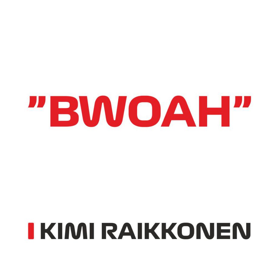 Kimi Raikkonen - Kubek z napisem "BWOAH"