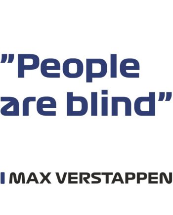 Max Verstappen - Kubek z napisem "People are blind"