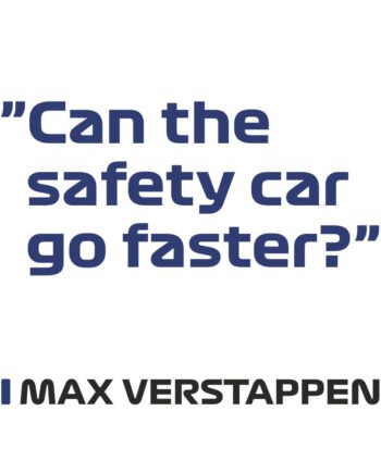 Max Verstappen - Kubek z napisem "Can the safety car fo faster? "