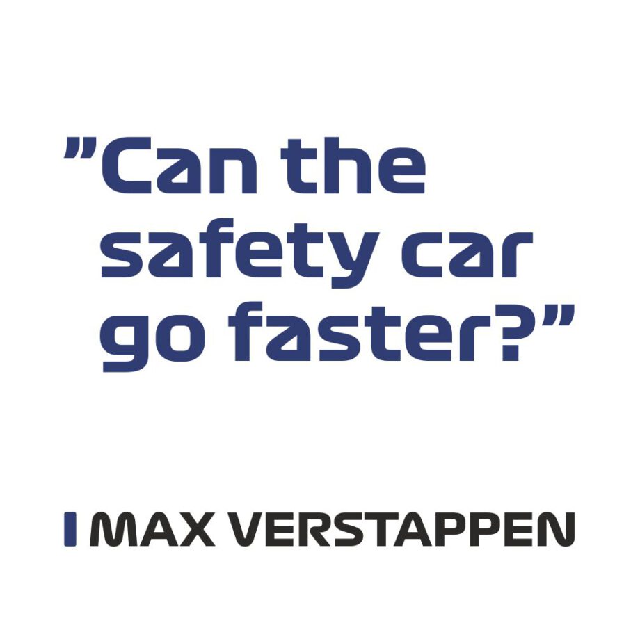 Max Verstappen - Kubek z napisem "Can the safety car fo faster? "