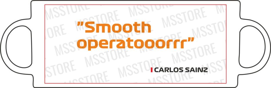 Carlos Sainz - Kubek z napisem "Smooth operatooorrr"