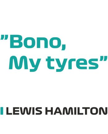 Lewis Hamilton - Kubek z napisem "Bono, My tyres"