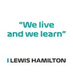 Lewis Hamilton - Kubek z napisem "We live and we learn"