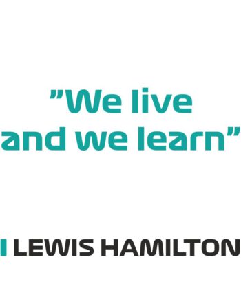 Lewis Hamilton - Kubek z napisem "We live and we learn"