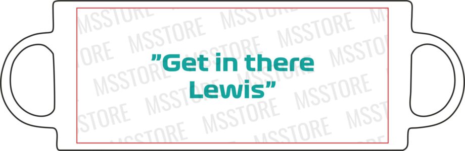 Lewis Hamilton - Kubek z napisem "Get in there Lewis"