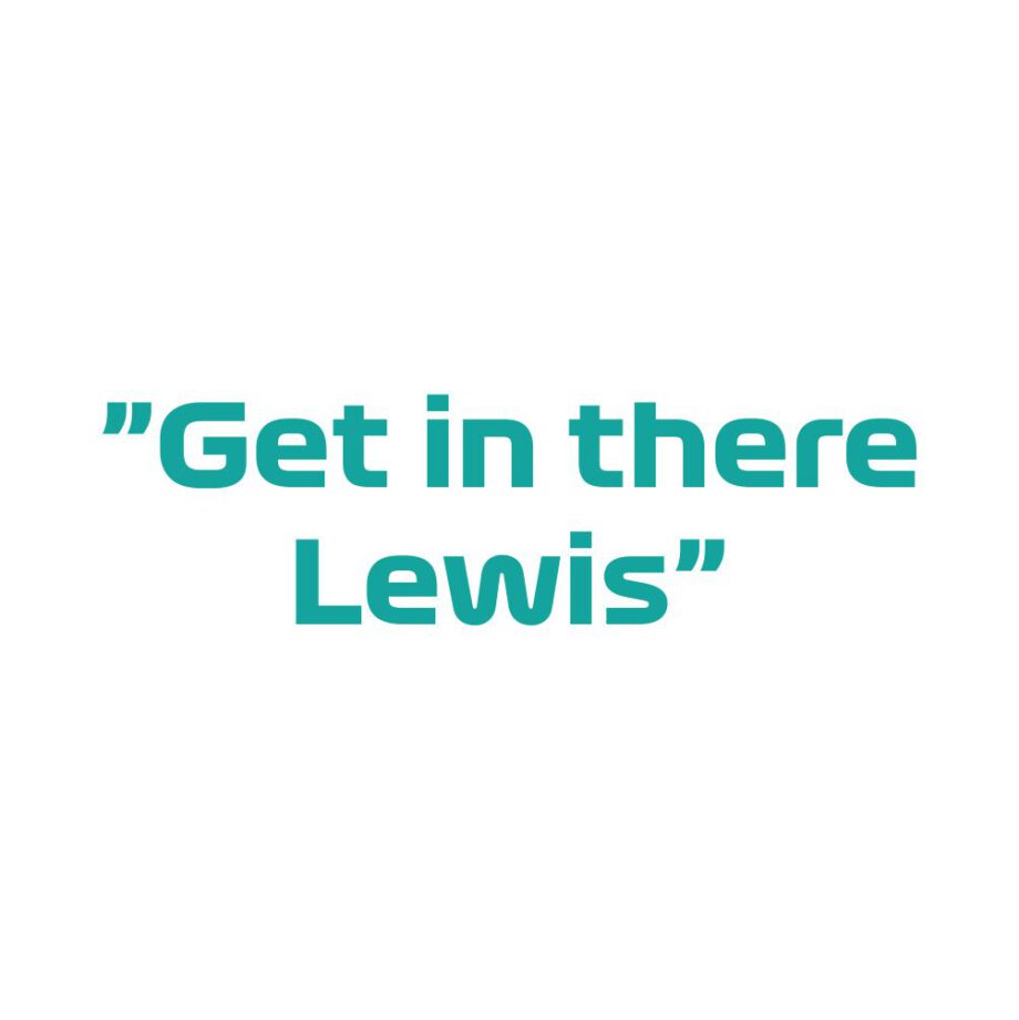 Lewis Hamilton - Kubek z napisem "Get in there Lewis"
