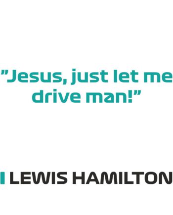 Lewis Hamilton - Kubek z napisem "Jesus, just let me drive man!"