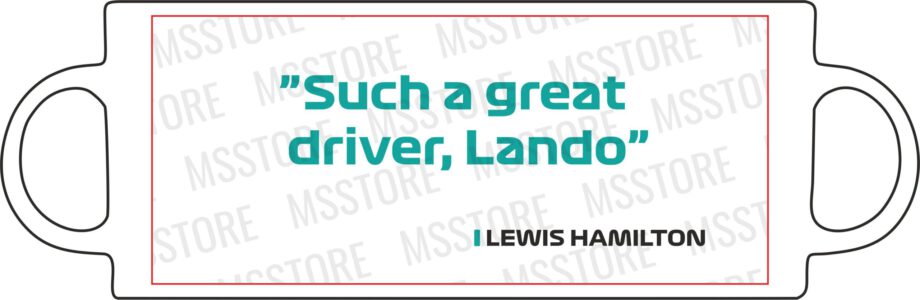 Lewis Hamilton - Kubek z napisem "Such a great driver, Lando"