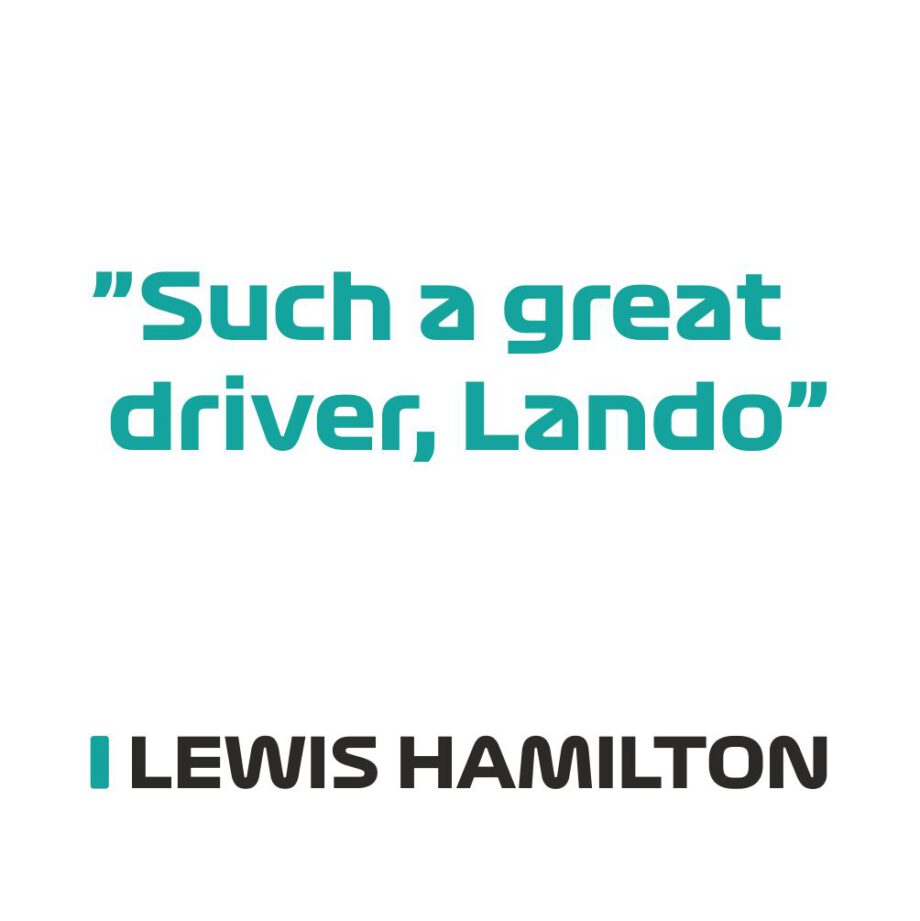 Lewis Hamilton - Kubek z napisem "Such a great driver, Lando"