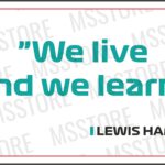 Lewis Hamilton - Kubek z napisem "We live and we learn"