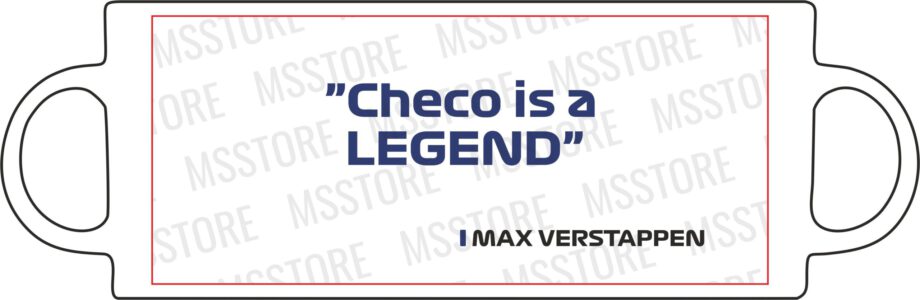 Max Verstappen - Kubek z napisem "Checo is a legend"