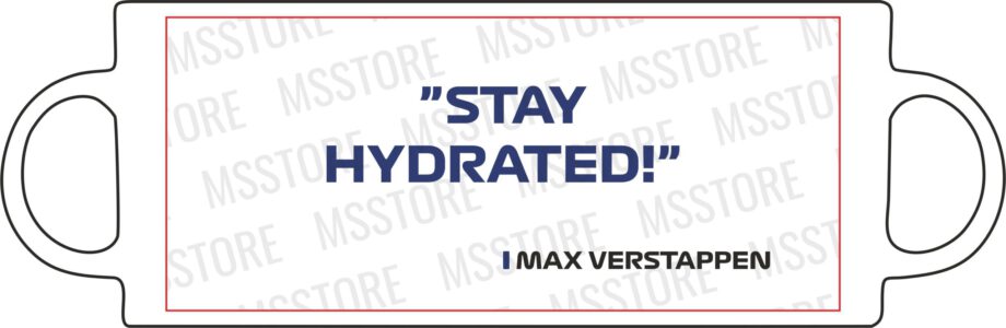 Max Verstappen - Kubek z napisem "Stay Hydrated"
