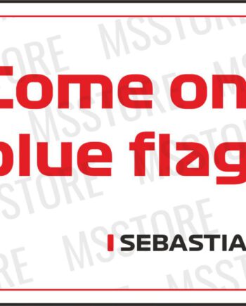 Sebastian Vettel - Kubek z napisem "Come on, blue flag!"