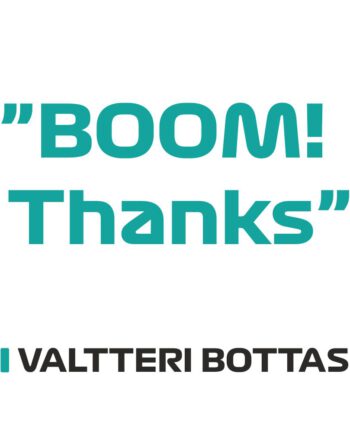 Valtteri Bottas - Kubek z napisem "BOOM! Thanks"