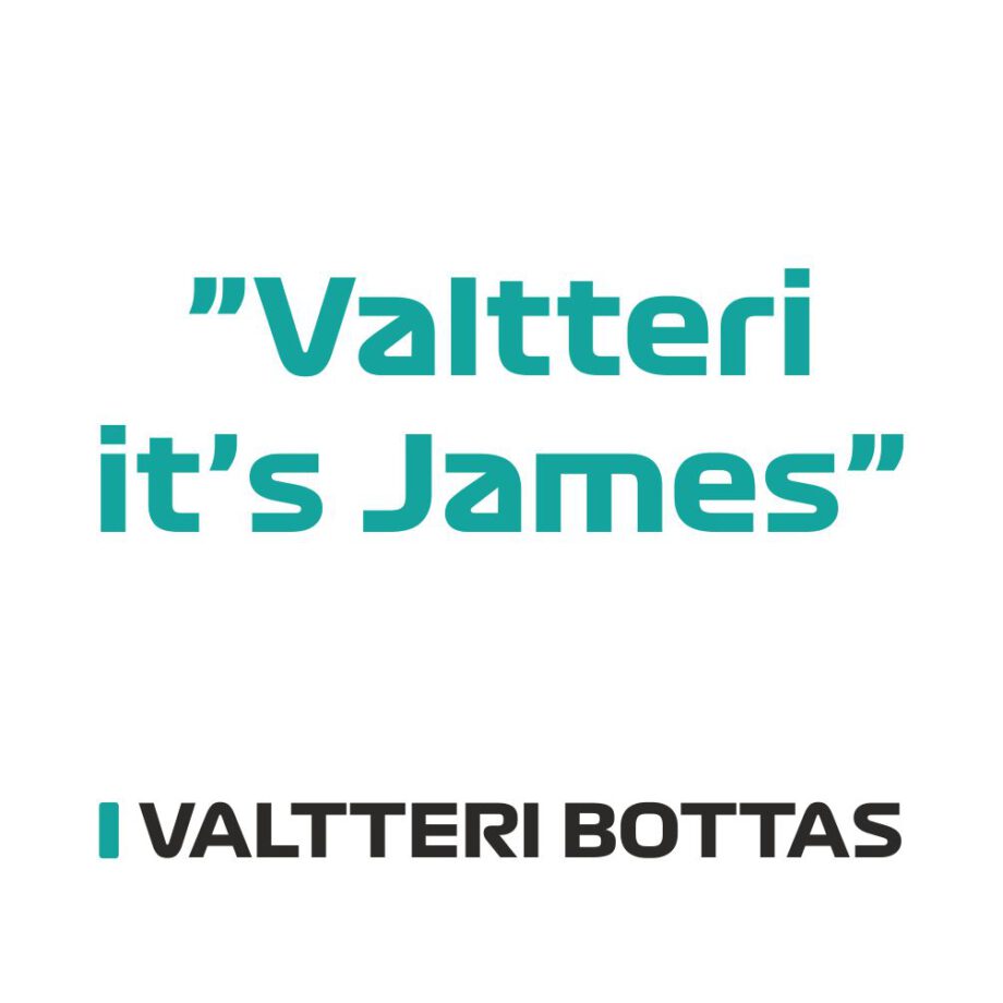 Valtteri Bottas - Kubek z napisem "Valtteri it's James"