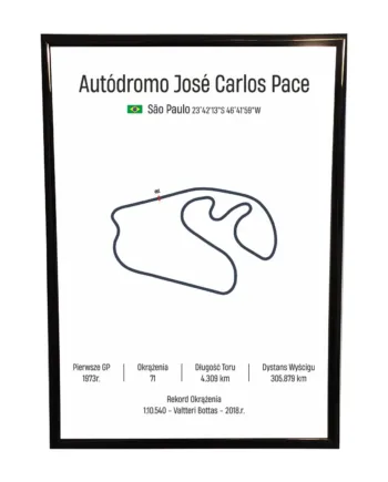 Obraz F1 Race Track - Brazylia