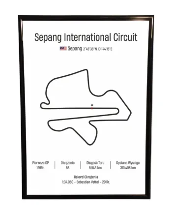 Obraz F1 Race Track - Malezja