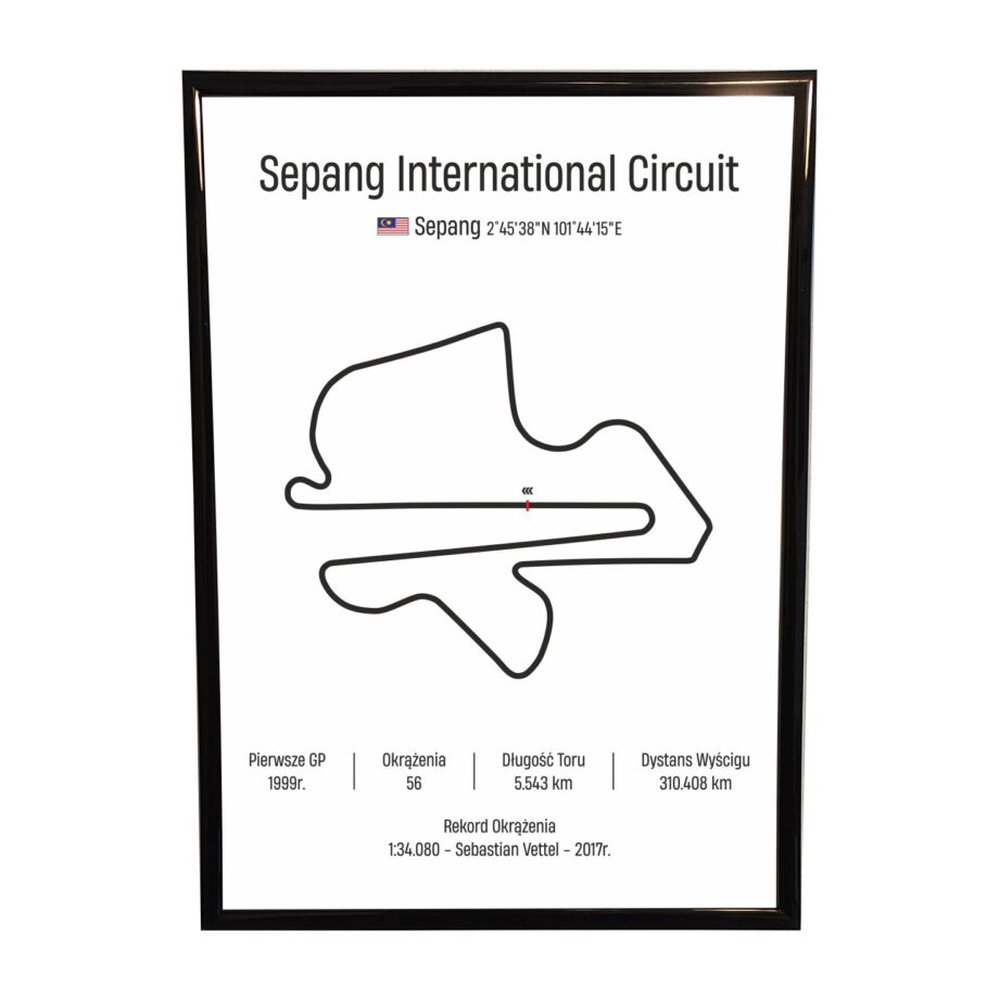 Obraz F1 Race Track - Malezja